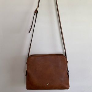 Brown Faux Leather Purse